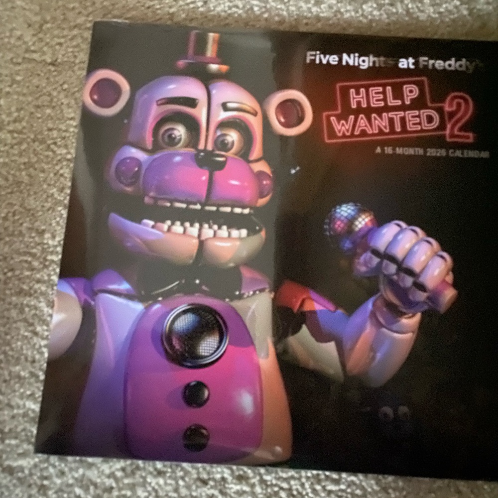 Five Nights at Freddy's Help Wanted 2 2026 - 16 month Calendar brand new